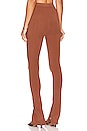 view 3 of 4 Split Hem Leggings in Brown