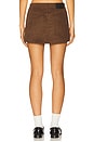 view 4 of 6 Cherry Mini Skirt in Chocolate Corduroy