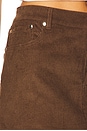 view 6 of 6 Cherry Mini Skirt in Chocolate Corduroy