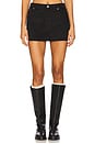 view 1 of 6 Cherry Mini Skirt in Black Corduroy