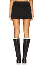 view 4 of 6 Cherry Mini Skirt in Black Corduroy