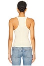 view 3 of 4 Lucy Racer Back Tank in Butter Yellow