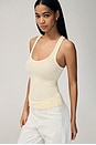 view 3 of 7 Lucy Racer Back Tank in Butter Yellow