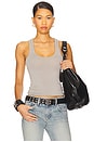 view 1 of 4 Lucy Racer Back Tank in Grey Mist
