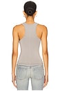 view 3 of 4 Lucy Racer Back Tank in Grey Mist