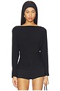 view 2 of 5 Zinnia Long Sleeve Top in Black