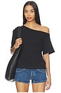 view 1 of 4 ELENA OFF THE SHOULDER 티셔츠 in Black