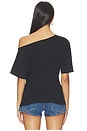 view 3 of 4 ELENA OFF THE SHOULDER 티셔츠 in Black