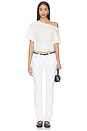view 4 of 4 T-SHIRT ELENA OFF THE SHOULDER in White