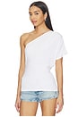 view 3 of 5 Linnea One Shoulder Top in White