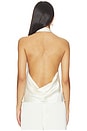 view 4 of 5 Cassia Halter Tank Top in Ivory Silk