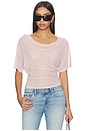 view 1 of 4 Madeo Cowl Neck Tee in Pale Pink