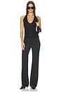 view 4 of 4 Valley Sheer Racer Tank Top in Black