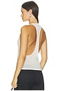 view 3 of 4 Valley Sheer Racer Tank Top in White