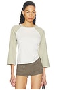 view 1 of 4 Kingsley Top in Olive & White