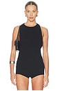 view 2 of 4 Romy Knit Racer Tank Top in Black