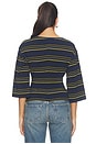 view 4 of 5 Douglas Top in Navy Moss Stripe