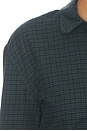 view 6 of 5 Sedona Button Down Top in Navy Forest Plaid