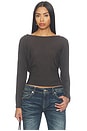 view 1 of 4 Zinnia Long Sleeve Top in Canyon