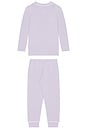 view 2 of 2 Kids Printed Long Paj in Lavender Dusk & Ivory