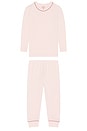 view 1 of 2 CONJUNTO PIJAMA in Pale Pink & Fig