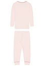 view 2 of 2 CONJUNTO PIJAMA in Pale Pink & Fig