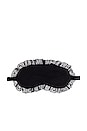 view 1 of 2 Iona Ruffle Eye Mask in Black