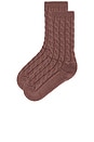 view 2 of 2 Slouchy Socks in Deep Taupe