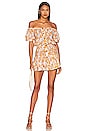 view 1 of 3 Retro Floral Elsie Dress in Mango & Lilac