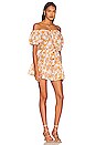 view 2 of 3 Retro Floral Elsie Dress in Mango & Lilac
