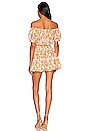 view 3 of 3 Retro Floral Elsie Dress in Mango & Lilac