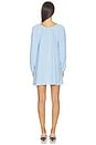 view 3 of 4 MINIVESTIDO LINEN BLEND in Gingham White & Summer Blue