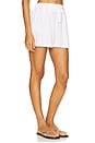 view 2 of 6 Linen Blend Relaxed Short in Off White