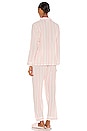 view 3 of 4 Umbrella Stripes Woven Long PJ in Ballet Pink & Cloud