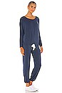 view 2 of 3 PYJAMA GISELE in Indigo Blue