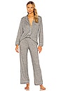 view 1 of 3 Bobby Cozy Long PJ Set in Heather Grey & Bellini