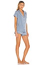 view 2 of 3 CONJUNTO PIJAMA GISELE in Blue Shadow & Antique Rose