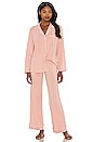 view 1 of 3 Gisele The Long PJ Set in Misty Rose & Ivory