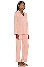 view 2 of 3 Gisele The Long PJ Set in Misty Rose & Ivory