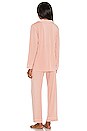 view 3 of 3 Gisele The Long PJ Set in Misty Rose & Ivory