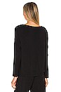 view 3 of 4 Softest Sweats The Slouchy Top in Black