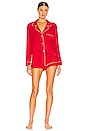view 1 of 3 X REVOLVE Gisele Long Sleeve Short Set in Haute Red & Bone