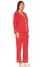 view 2 of 4 GISELE パジャマセット in Envelope Heart, Haute Red & Bone