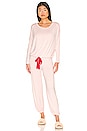 view 1 of 3 Gisele The Slouchy Set in Pearl Blush & Haute Red