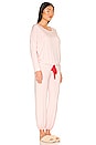 view 2 of 3 Gisele The Slouchy Set in Pearl Blush & Haute Red