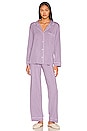 view 1 of 3 Gisele The Long PJ Set in Delphinium & Ivory