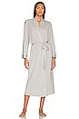 view 2 of 4 Gisele The Long Robe in Heather Grey & Ivory