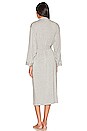 view 4 of 4 Gisele The Long Robe in Heather Grey & Ivory