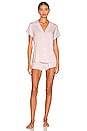 view 1 of 3 Gisele The Shortie Short PJ Set in Lilac & Ivory