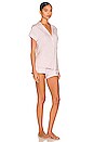 view 2 of 3 Gisele The Shortie Short PJ Set in Lilac & Ivory